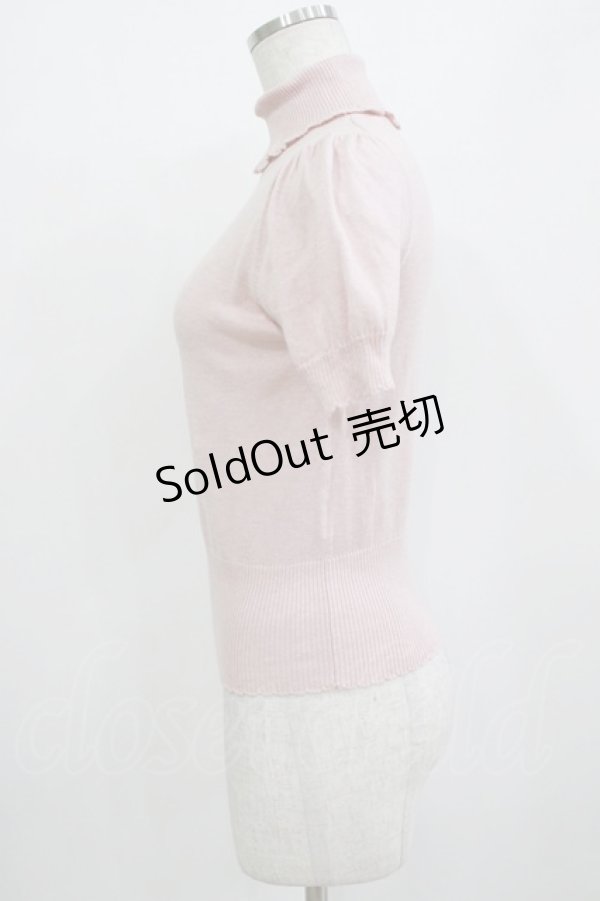 画像2: Emily Temple cute / パフスリーブタートルニット  ピンク H-26-01-09-1045-ET-TO-KB-ZH (2)