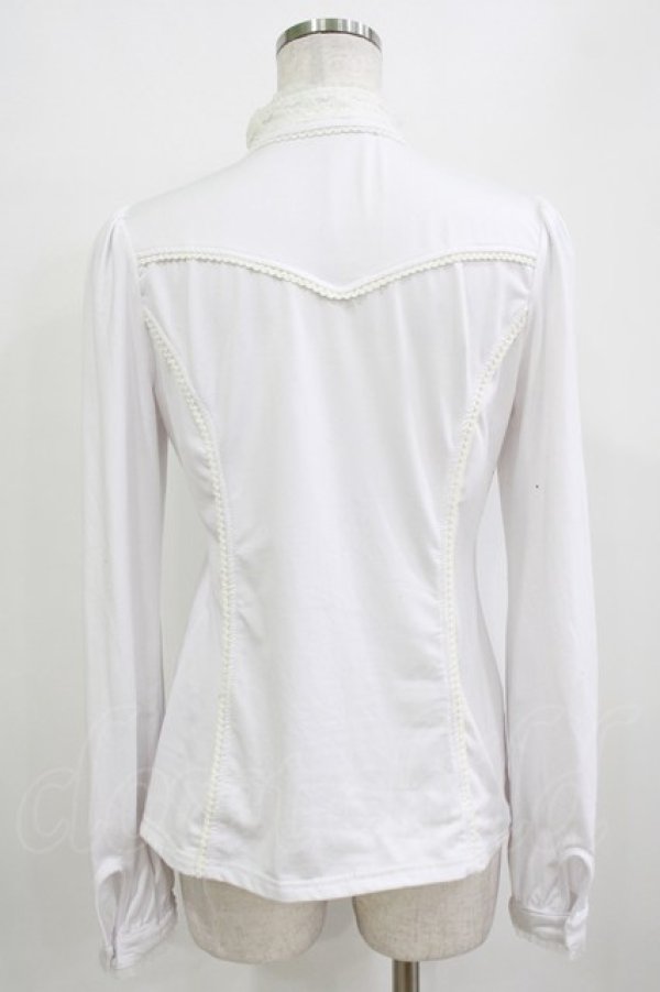 画像3: Ozz oneste / ハイネックカットソー  白 H-26-01-09-1046-OO-TO-KB-ZH (3)