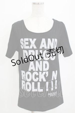 画像: SEX POT ReVeNGe / プリントTシャツ  ブラック H-26-01-09-1048-SP-TO-KB-ZH