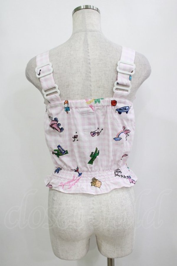 画像3: MILK / Holidayキャミソール  ピンク H-26-01-09-1049-ML-TO-KB-ZH (3)