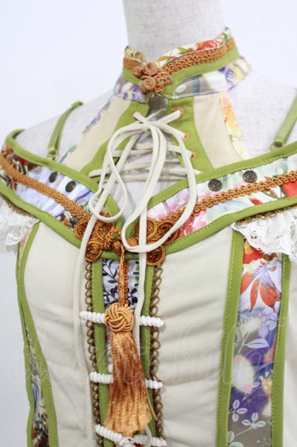 画像4: Ozz oneste / 和チャイナホルターキャミ  生成 H-26-01-09-1051-OO-TO-KB-ZH (4)