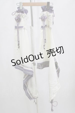 画像: Ozz oneste / 狐面着物つけ袖  白 H-26-01-09-1056-OO-ZA-KB-ZH