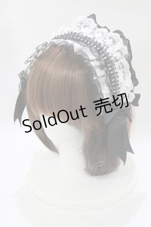 画像: MorunxMuunaStoik / ヘッドドレスクリップ  黒×白 H-26-01-09-1061-EL-AC-KB-ZH