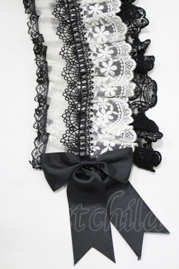 画像3: MorunxMuunaStoik / ヘッドドレスクリップ  黒×白 H-26-01-09-1061-EL-AC-KB-ZH (3)