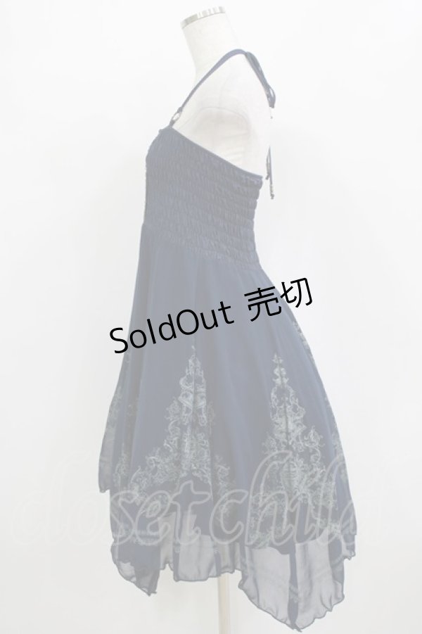 画像2: Rozen Kavalier / 2Wayシャーリングワンピース/スカート  ネイビー H-26-01-09-1007-OO-OP-KB-ZH (2)