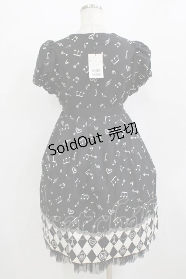 画像3: PEACE NOW / チュールフリルプリントワンピース  ブラック H-26-01-09-1009-PU-OP-KB-ZH (3)