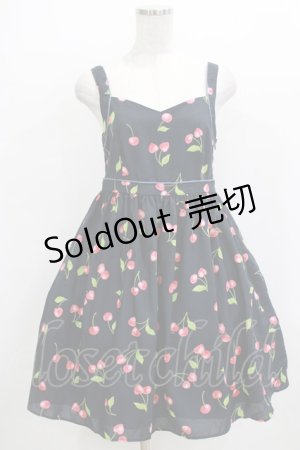 画像: MILK / ハートチェリーベビードール  ネイビー×レッド H-26-01-09-1010-ML-OP-KB-ZH