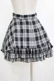 画像3: PEACE NOW / チェックアシメフリルスカート  ブラック H-26-01-09-1011-PU-SK-KB-ZH (3)