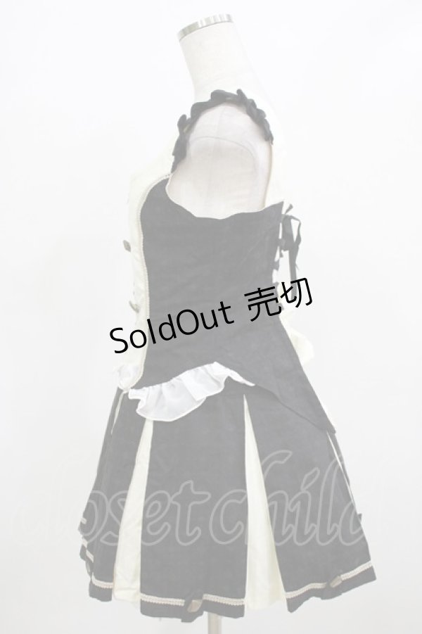 画像2: PUTUMAYO / 【Tales of Berseria】マギルゥ・バイカラーツーピース  ブラック×アイボリー H-26-01-09-1012-PT-OP-KB-ZH (2)