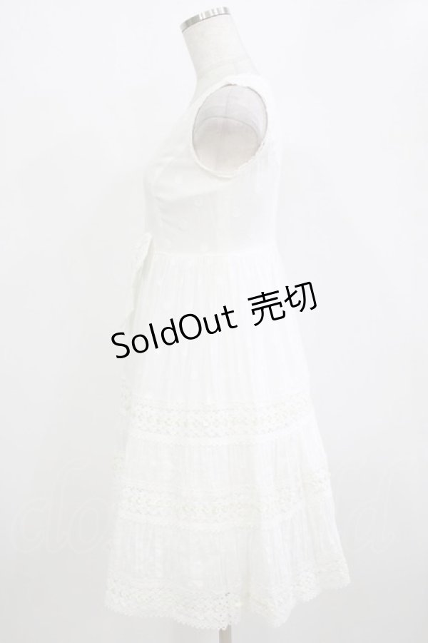 画像2: Emily Temple cute / ドビードットサンドレス  シロ H-26-01-09-1013-ET-OP-KB-ZH (2)