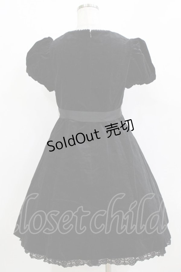 画像3: BPN / レースアップ別珍ワンピース  ブラック H-26-01-09-1002-GO-OP-KB-ZH (3)