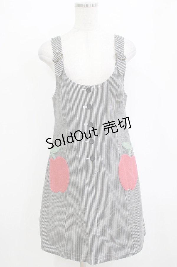 画像1: MILK / アップルツインズジャンスカ  ブラック H-26-01-09-1018-ML-OP-KB-ZH (1)