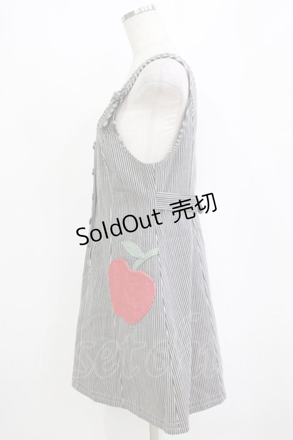 画像2: MILK / アップルツインズジャンスカ  ブラック H-26-01-09-1018-ML-OP-KB-ZH (2)