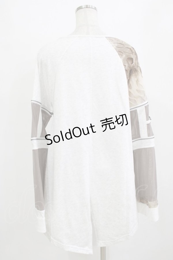 画像3: Ozz conte / アシメデザインZIPワンピース  ライトグレー H-26-01-09-1019-OO-OP-KB-ZH (3)