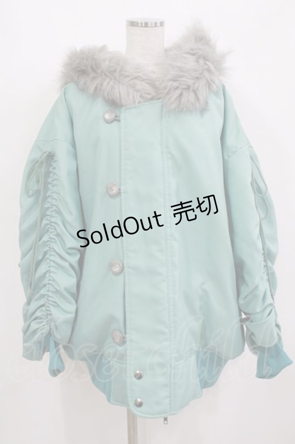 画像1: MILK / ドローストリングN3Bコート  ミント H-26-01-09-1020-ML-CO-KB-ZH (1)