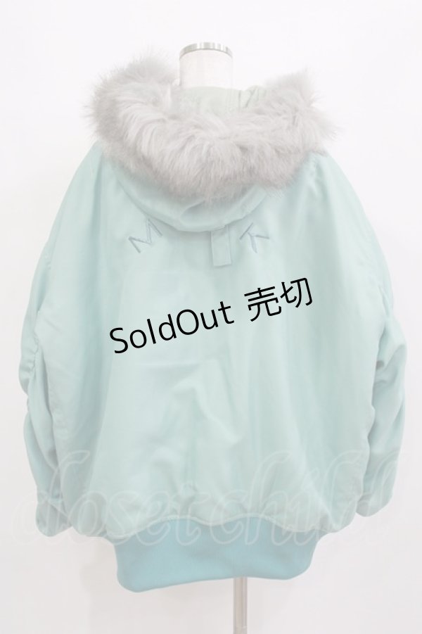 画像3: MILK / ドローストリングN3Bコート  ミント H-26-01-09-1020-ML-CO-KB-ZH (3)