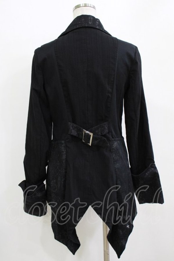 画像3: h.naoto Blood / プリント切替ジャケット  ブラック H-26-01-09-1021-HN-JA-KB-ZH (3)