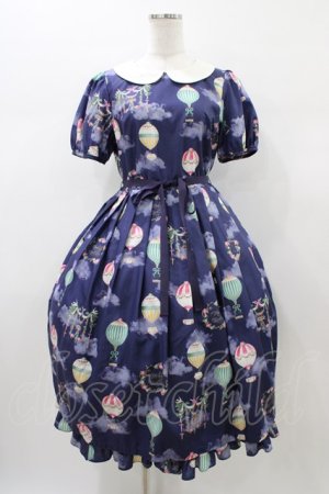 画像: Melody BasKet / Sky Balloonラウンドカラーワンピース M ナイトネイビー H-26-01-10-029-LO-OP-KB-ZH