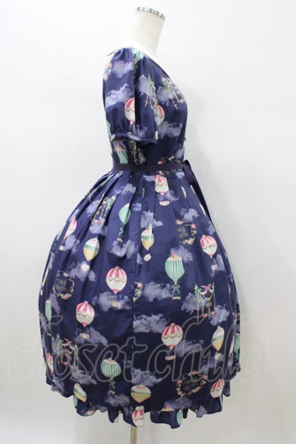 画像3: Melody BasKet / Sky Balloonラウンドカラーワンピース M ナイトネイビー H-26-01-10-029-LO-OP-KB-ZH (3)