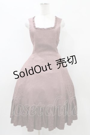 画像: Sheglit / "Crocus"ジャガードジャンパースカート  アンティークローズ H-26-01-10-034-EL-OP-KB-ZH