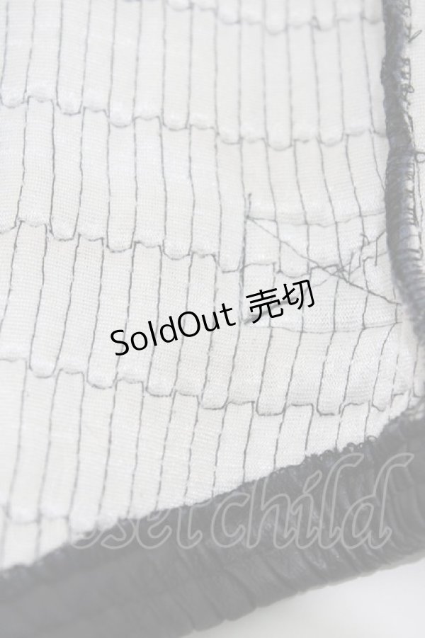 画像3: alice auaa / ジャガード切替コルセット  ブラック×ネイビー H-26-01-10-005-AA-ZA-KB-ZH (3)