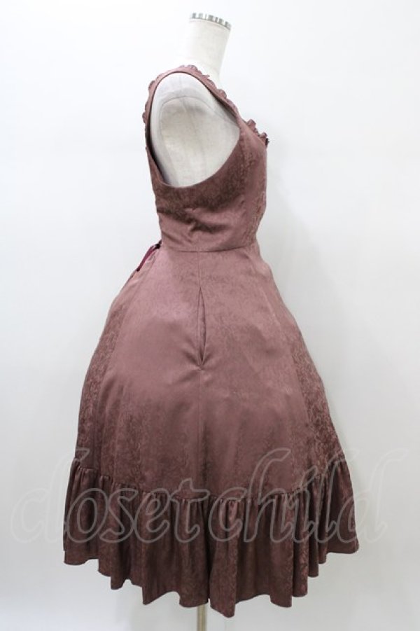 画像3: Sheglit / "Crocus"ジャガードジャンパースカート  アンティークローズ H-26-01-10-034-EL-OP-KB-ZH (3)