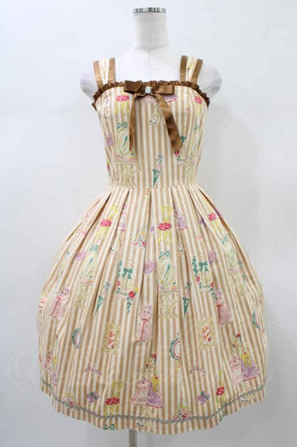 画像1: Emily Temple cute / LuLuルームノースリーブワンピース  チャ H-26-01-10-036-ET-OP-KB-ZH (1)