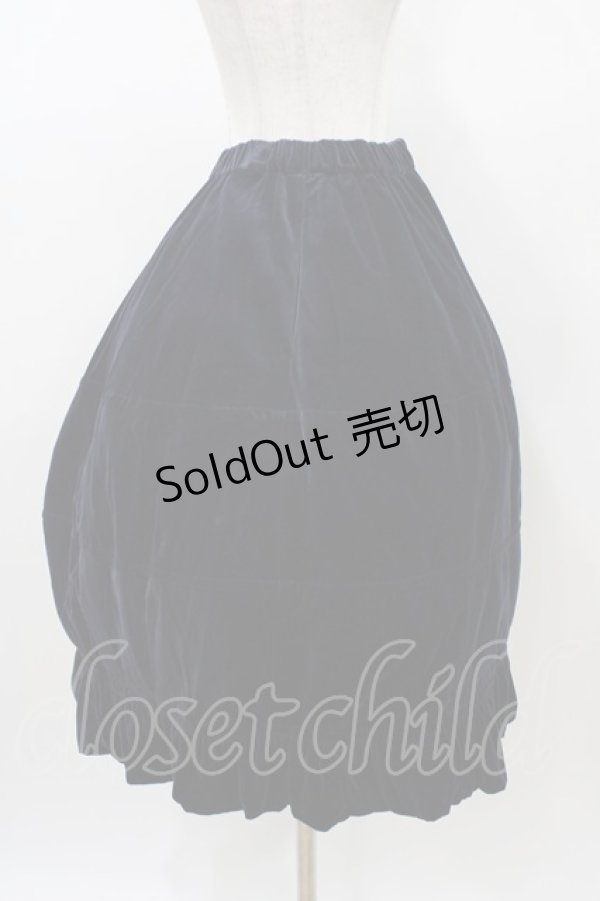 画像3: Jane Marple / Cotton rayon velvet lantern skirt  ネイビー H-26-01-10-037-JM-SK-KB-ZH (3)