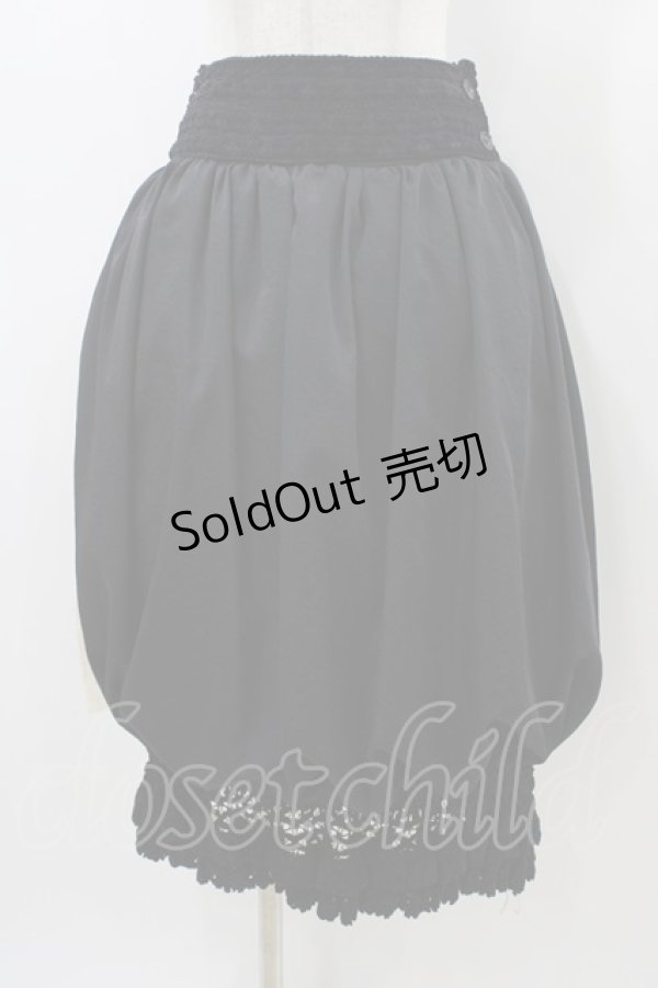 画像1: alice auaa / 裾レースバルーンスカート 3（約9号） ブラック H-26-01-10-038-AA-SK-KB-ZH (1)