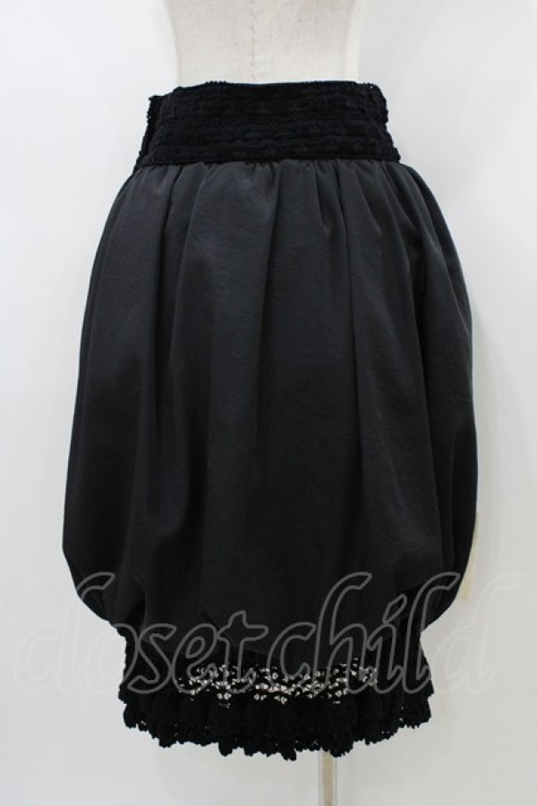 画像2: alice auaa / 裾レースバルーンスカート 3（約9号） ブラック H-26-01-10-038-AA-SK-KB-ZH (2)