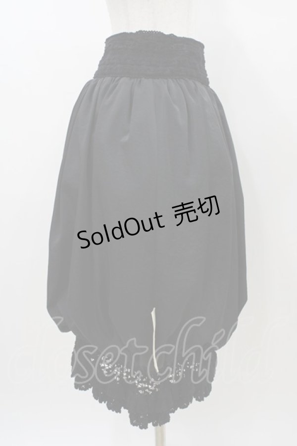画像3: alice auaa / 裾レースバルーンスカート 3（約9号） ブラック H-26-01-10-038-AA-SK-KB-ZH (3)