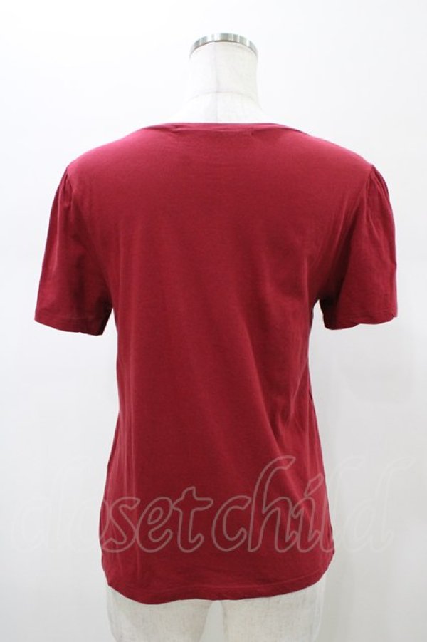 画像2: Jane Marple Dans Le Salon / パフカットソー  ワイン H-26-01-10-046-JM-TO-KB-ZH (2)