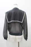 画像2: Candy Stripper / SEETHROUGH SAILOR KNIT  ブラック H-26-01-10-047-PU-TO-KB-ZH (2)