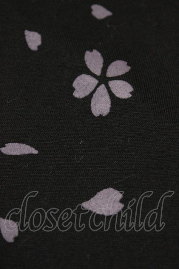 画像3: gouk / 和柄切替カットソー  黒×紫系 H-26-01-10-048-GO-TO-KB-ZH (3)