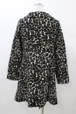 画像2: Emily Temple cute / レオパードジャガードコート Free 黒 H-26-01-10-049-ET-CO-KB-ZH (2)