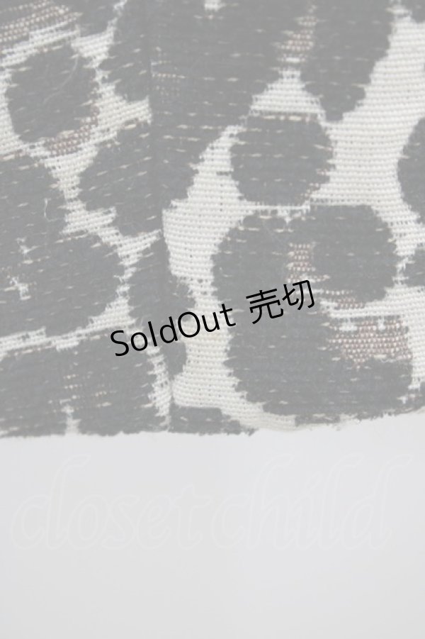 画像3: Emily Temple cute / レオパードジャガードコート Free 黒 H-26-01-10-049-ET-CO-KB-ZH (3)