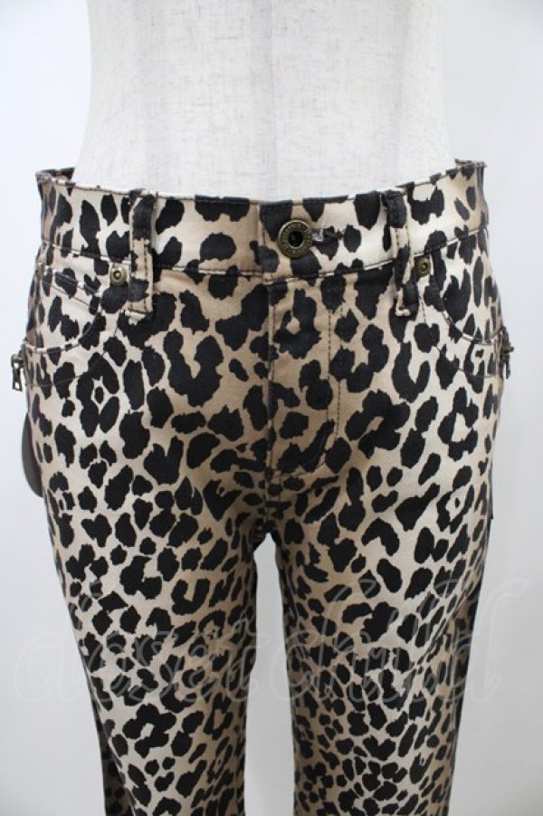 画像4: HYSTERIC GLAMOUR / LEOPARD柄スリムパンツ 28インチ ブラウン H-26-01-10-006-PU-PA-KB-ZH (4)