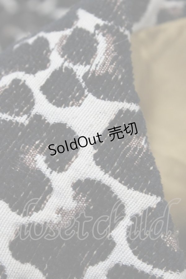 画像5: Emily Temple cute / レオパードジャガードコート Free 黒 H-26-01-10-049-ET-CO-KB-ZH (5)