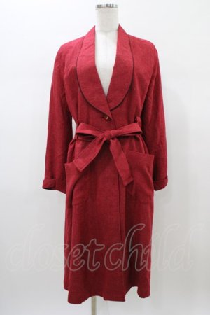 画像: elements,H / ガウンジャケット  赤 H-26-01-10-050-PU-CO-KB-ZH