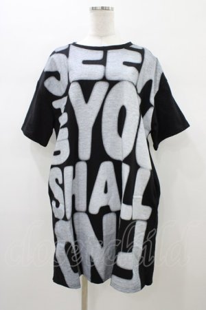 画像: WORLD WIDE LOVE！(Rydia) / バック刺繍プリント半袖ワンピース  ブラック H-26-01-10-056-PU-OP-KB-ZH