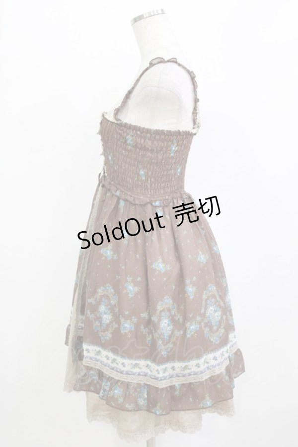 画像2: axes femme / 花柄ワンピース M ブラウン H-26-01-10-1023-AX-OP-NS-ZH (2)