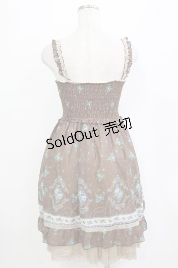 画像3: axes femme / 花柄ワンピース M ブラウン H-26-01-10-1023-AX-OP-NS-ZH (3)