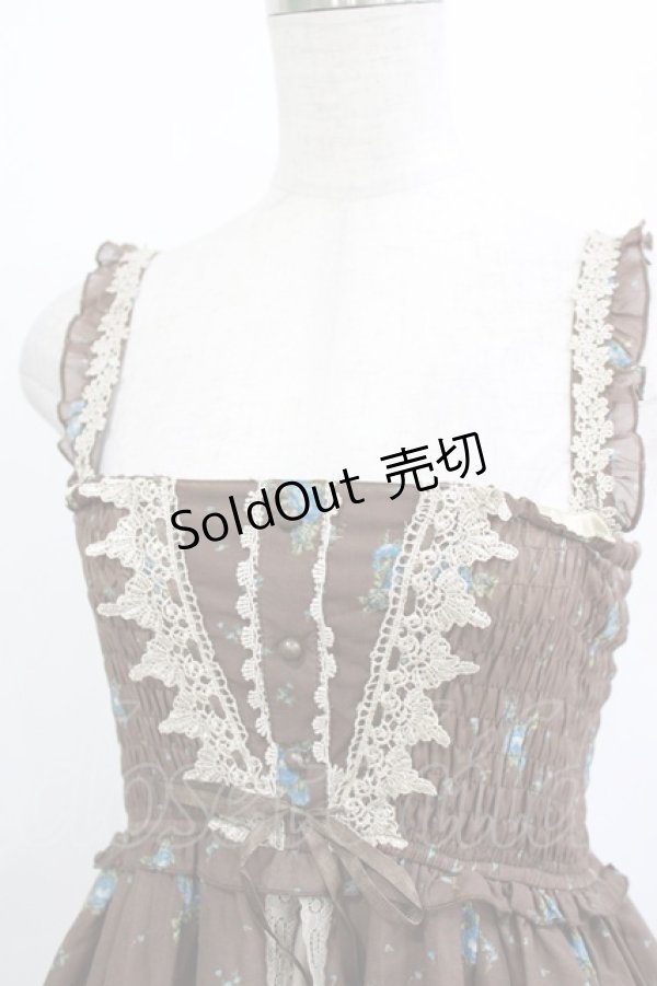 画像4: axes femme / 花柄ワンピース M ブラウン H-26-01-10-1023-AX-OP-NS-ZH (4)