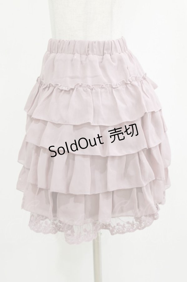 画像2: axes femme / シフォンスカート M ピンク H-26-01-10-1026-AX-SK-NS-ZH (2)