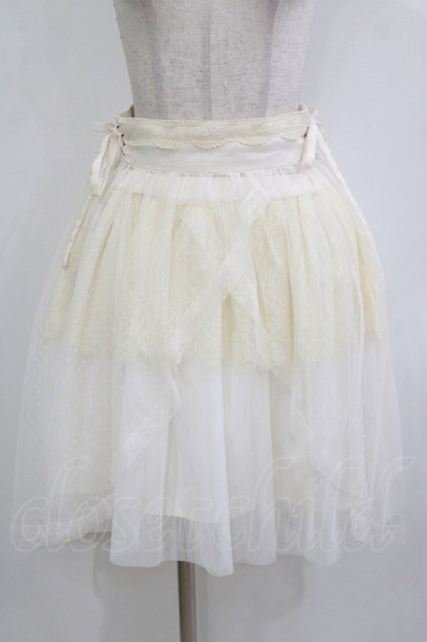 画像1: axes femme POETIQUE / ハイウエストレイヤードスカート M オフ H-26-01-10-1027-AX-SK-NS-ZH (1)