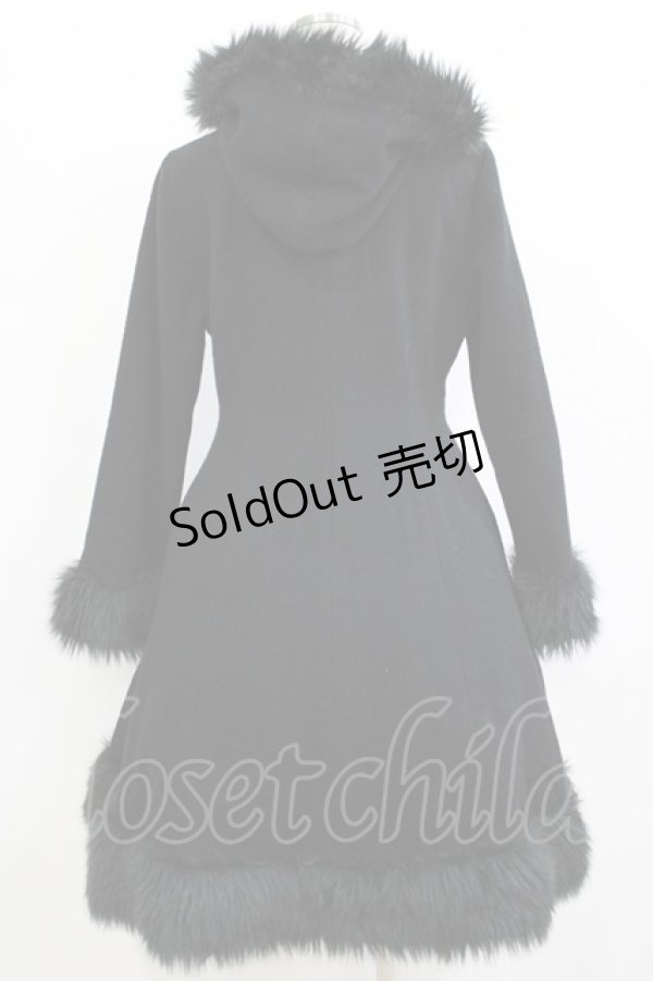 画像3: MAM MAXICIMAM / ファーボンボンコート Free ブラック H-26-01-10-1035-GO-CO-NS-ZH (3)