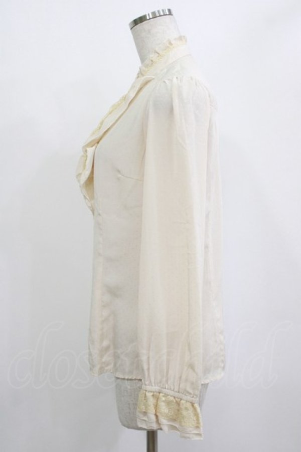 画像2: axes femme / ドットブラウス M 生成り H-26-01-10-1039-AX-BL-NS-ZH (2)