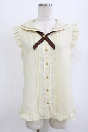 画像: axes femme POETIQUE / セーラーブラウス M 生成り H-26-01-10-1044-AX-BL-NS-ZH