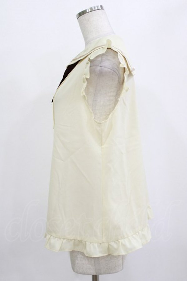 画像2: axes femme POETIQUE / セーラーブラウス M 生成り H-26-01-10-1044-AX-BL-NS-ZH (2)