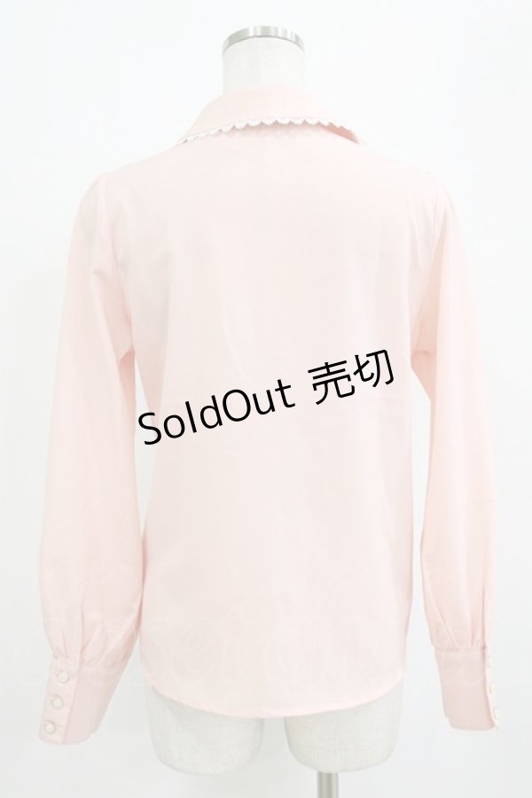 画像3: axes femme POETIQUE / いちご刺繍ブラウス M ピンク H-26-01-10-1045-AX-BL-NS-ZH (3)